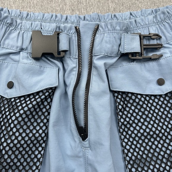 Free People FP Movement Belted Shorts Blue Womens Small Cargo Elastic Waist - Picture 8 of 14